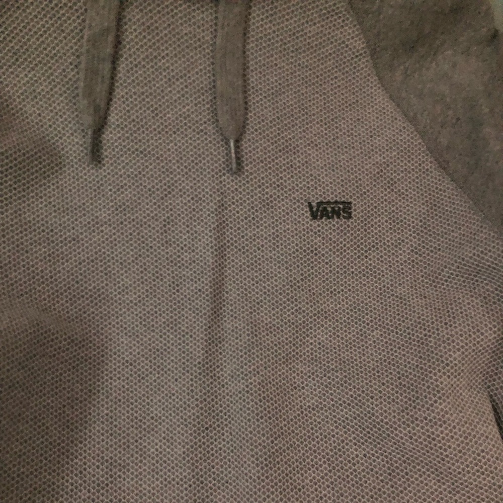 Grey mesh vans hoodie medium